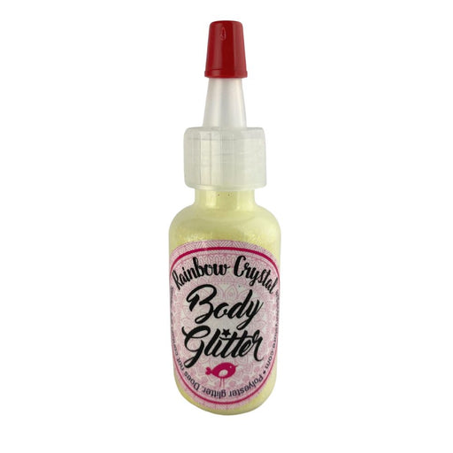 Art Factory | Rainbow Crystal Iridescent Body Glitter Poof - Sunshine Yellow (1/2oz)
