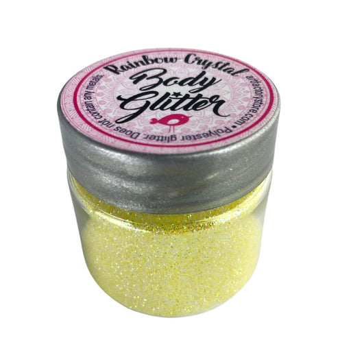 Art Factory | Rainbow Crystal Body Glitter - Sunshine Yellow (1oz jar)