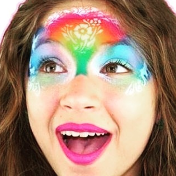 TAP 066 Face Painting Stencil - Flower Garden